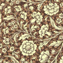Small Brown Wildflowers Print Italian Paper ~ Carta Varese Italy
